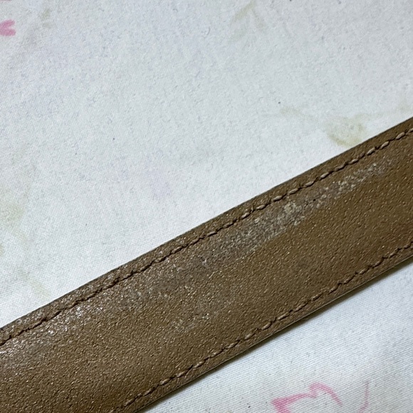 Bally Tan Leather Belt with Gold Buckle - Picture 13 of 15